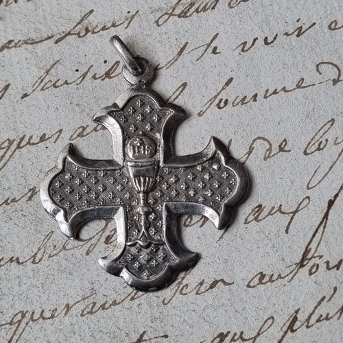 Pendentif médaille croix - pendentif,