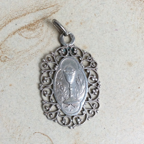 Médaille pendentif religieux - pendentif,