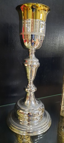 Calice metallo argento - in,