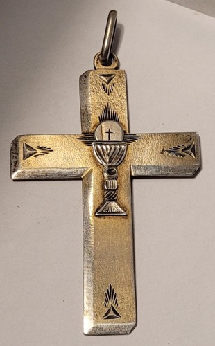 Croix pendentif vermeil - pendentif, (