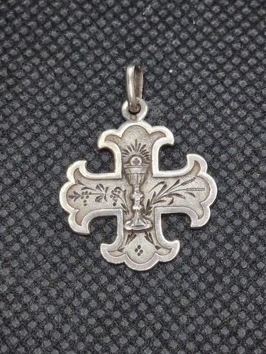Ancien pendentif croix calice - ancien,