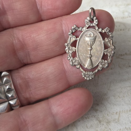 Pendentif argent médaille - argent,